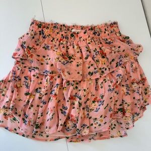 Love Shack Fancy Mini Floral Skirt
